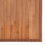 vidaXL Tapis carré naturel 100x100 cm bambou