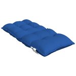 vidaXL Coussins de chaise à dossier bas lot de 4 bleu royal