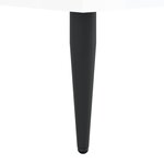 vidaXL Cadre de lit blanc brillant 135x190 cm bois d'ingénierie