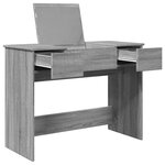 vidaXL Coiffeuse avec miroir sonoma gris 100x45x76 cm