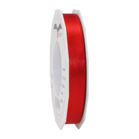 Satin double face 25-m-rouleau 15 mm rouge