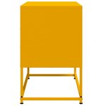 vidaXL Meuble TV jaune moutarde 68 5x39x60 5 cm acier