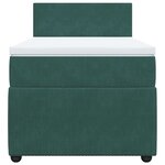 vidaXL Sommier à lattes de lit et matelas Vert foncé 80x200 cm Velours