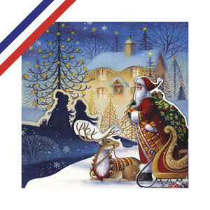 Carte tri-volet le père noël