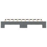 vidaXL Lit de jour avec lit gigogne gris foncé 90x190 cm tissu