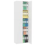 vidaXL Armoire de bureau Blanc 60 x 32 x 190 cm Bois d'ingénierie
