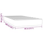 vidaXL Matelas à ressorts ensachés pour enfants 80x160 cm similicuir