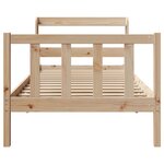 vidaXL Cadre de lit sans matelas 100x200 cm bois massif de pin