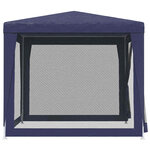 vidaXL Tente de fête avec 4 parois latérales en maille Bleu 2 5x2 5 m