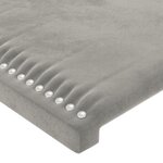 vidaXL Tête de lit Gris clair 90x5x78/88 cm Velours