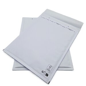 Lot de 100 pochettes ( enveloppes ) à bulles h/8 : 260 x 360 mm en kraft blanc