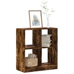 vidaXL Bibliothèque chêne fumé 68 5x32x75 cm bois d'ingénierie