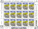 Timbre - Fête du timbre - Voyager en TER - Lettre verte