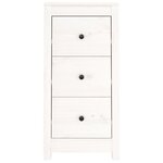vidaXL Buffets 2 Pièces blanc 40x35x80 cm bois massif de pin