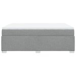 vidaXL Sommier à lattes de lit avec matelas Gris clair 160x200cm Tissu