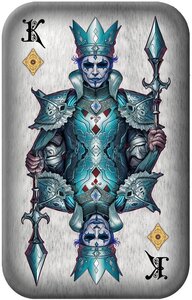 Pièce de monnaie en Argent g 62.2 (2 oz) Millésime 2024 Poker Cards KING OF DIAMONDS