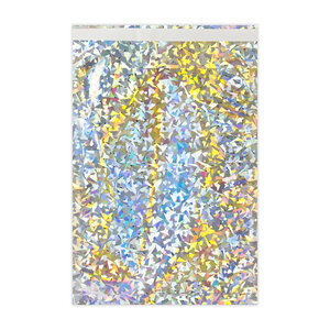 Lot de 50 sachet alu holographique argenté 229x162 mm (c5)