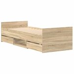 vidaXL Cadre de lit sans matelas chêne sonoma 90x200 cm