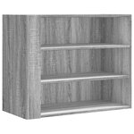 vidaXL Armoire murale sonoma gris 75x35x60 cm bois d'ingénierie