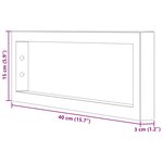 vidaXL Supports d'étagères pour lavabo 2 Pièces blanc rectangulaire acier