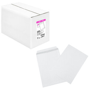 Enveloppe blanche standard sans fenetre 110 x 220 mm