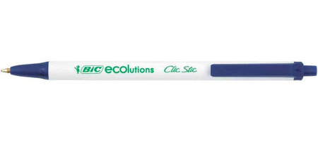 Stylo bille ECO CLIC STIC Pte Moy. 1 mm Encre Bleue BIC