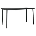 vidaXL Ensemble à manger de jardin coussins 5Pièces Noir Résine tressée