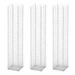 vidaXL Jeu de panier de gabion 3 Pièces Fil galvanisé 25 x 25 x 150 cm