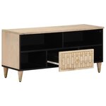 vidaXL Meuble TV 100x33x46 cm bois massif de manguier