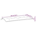 vidaXL Coussins de banc de jardin lot de 2 multicolore 100x50x7 cm