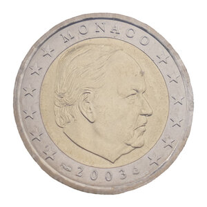 2 euros Monaco 2003 face nationale - Prince Rainier.