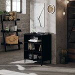 vidaXL Buffet Noir 57x35x70 cm Aggloméré