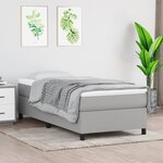vidaXL Cadre de lit Gris clair 80x200 cm Tissu