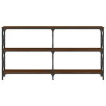 vidaXL Table console chêne marron 156x28x80 5 cm bois d'ingénierie