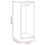 vidaXL Garde-robe sonoma gris 48x41x102 cm bois d'ingénierie