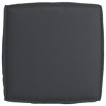 vidaXL Coussin de Palette pour siège Noir 60x60x12 cm Tissu Oxford