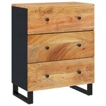 vidaXL Buffets 2 Pièces 60x33x75 cm bois massif d'acacia