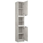 vidaXL Armoire de salle de bain gris béton 32x34x188 5 cm