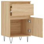 vidaXL Buffets 2 Pièces chêne sonoma 40x35x70 cm bois d'ingénierie