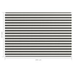 vidaXL Tapis de tente 200x300 cm Anthracite et blanc