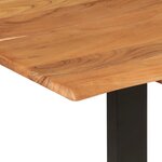 vidaXL Table de salle à manger 140x70x76 cm Bois d'acacia solide