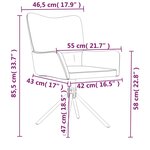 vidaXL Chaises pivotantes à manger lot de 2 Vert foncé Velours