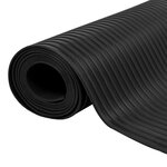vidaXL Tapis en caoutchouc antidérapant 1 5x2 m 3 mm Nervure large