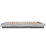 vidaXL Cadre de lit sonoma gris 150x200 cm bois d'ingénierie