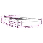 vidaXL Lit empilable Blanc 80x200 cm Bois de pin massif