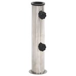 vidaXL Base de parasol pour mât Ø38/48 mm argenté inox