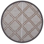 vidaXL Tapis d'extérieur marron Ø200 cm PP