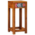 Support de téléphone vidaXL 35x35x75 cm en bois d'acacia massif