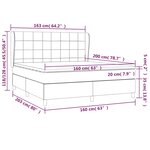 vidaXL Sommier à lattes de lit avec matelas Crème 160x200 cm Tissu