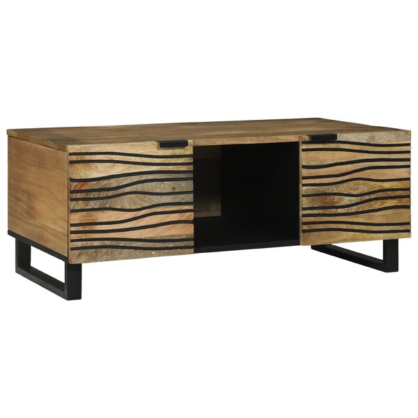 vidaXL Table Basse 100x54x40 cm Bois de Mangue Massif